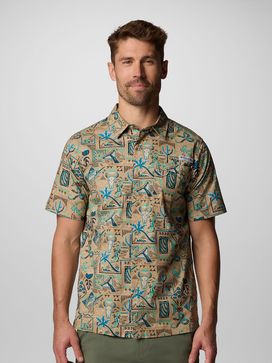 Columbia Men Wild Cast Camp Casual Shirt