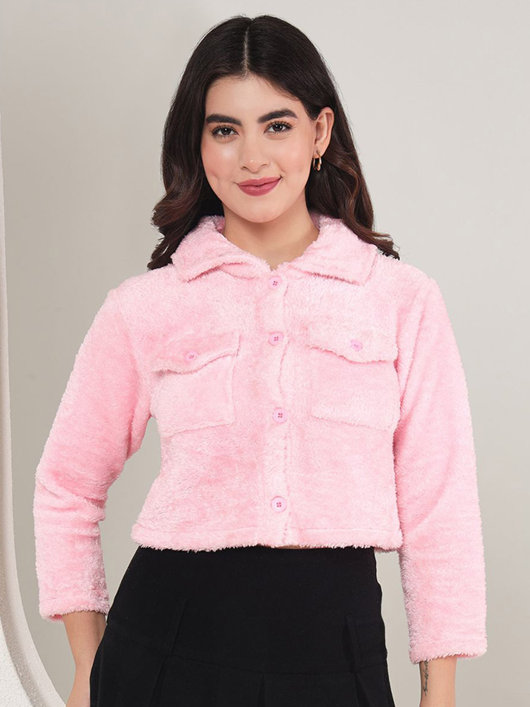 TANDUL Women Embroidered Lightweight Crop Tailored Jacket