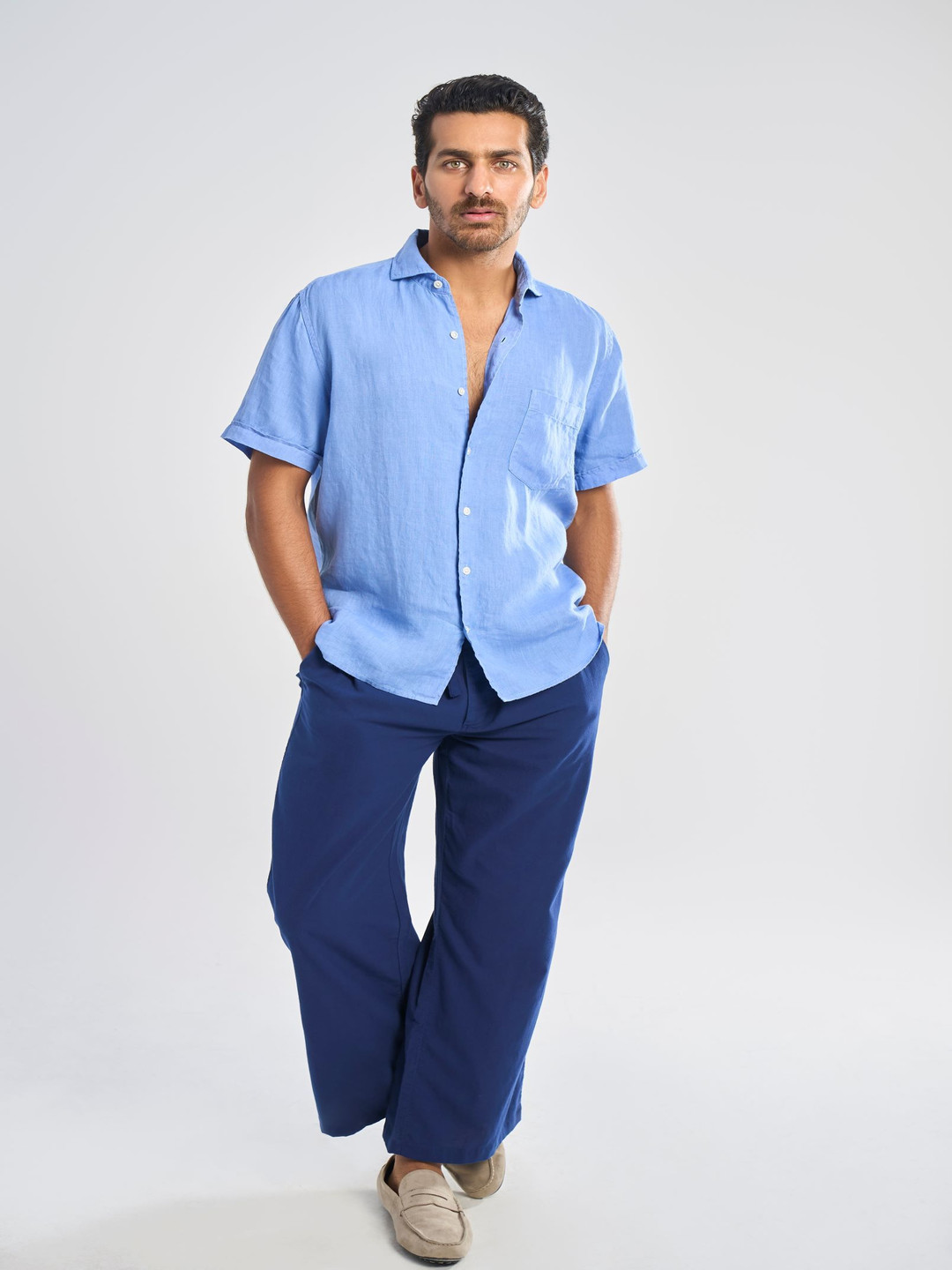 Terra Luna Men Cotton Comfort Loose Fit Trousers