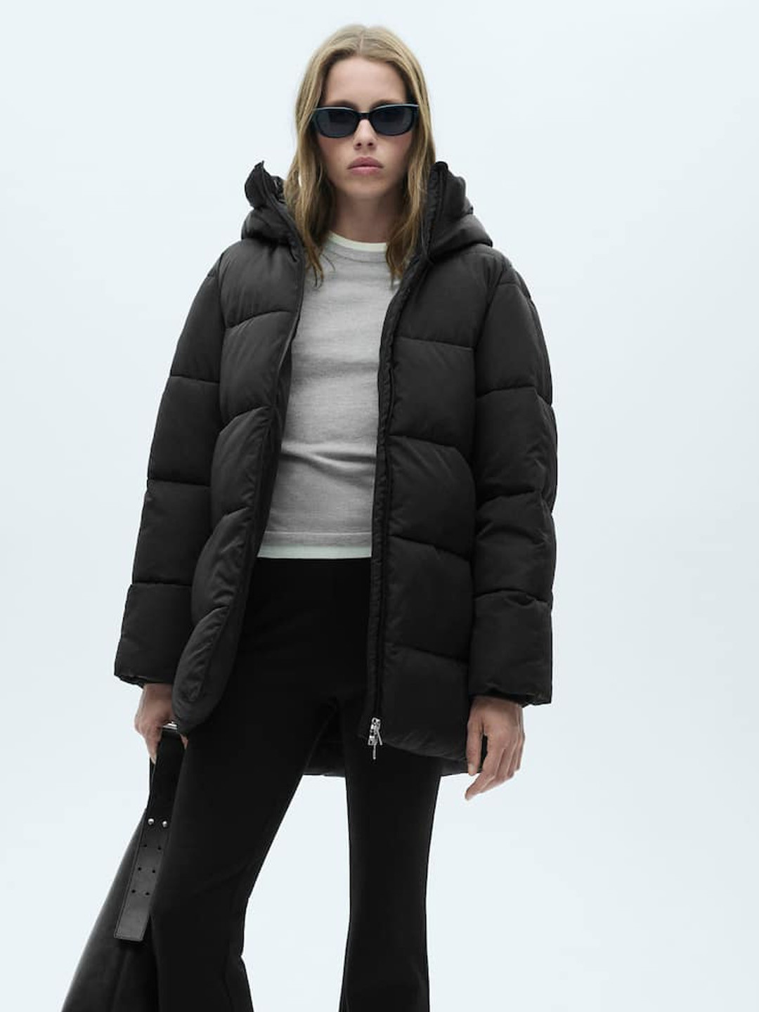 MANGO Longline Puffer Jacket
