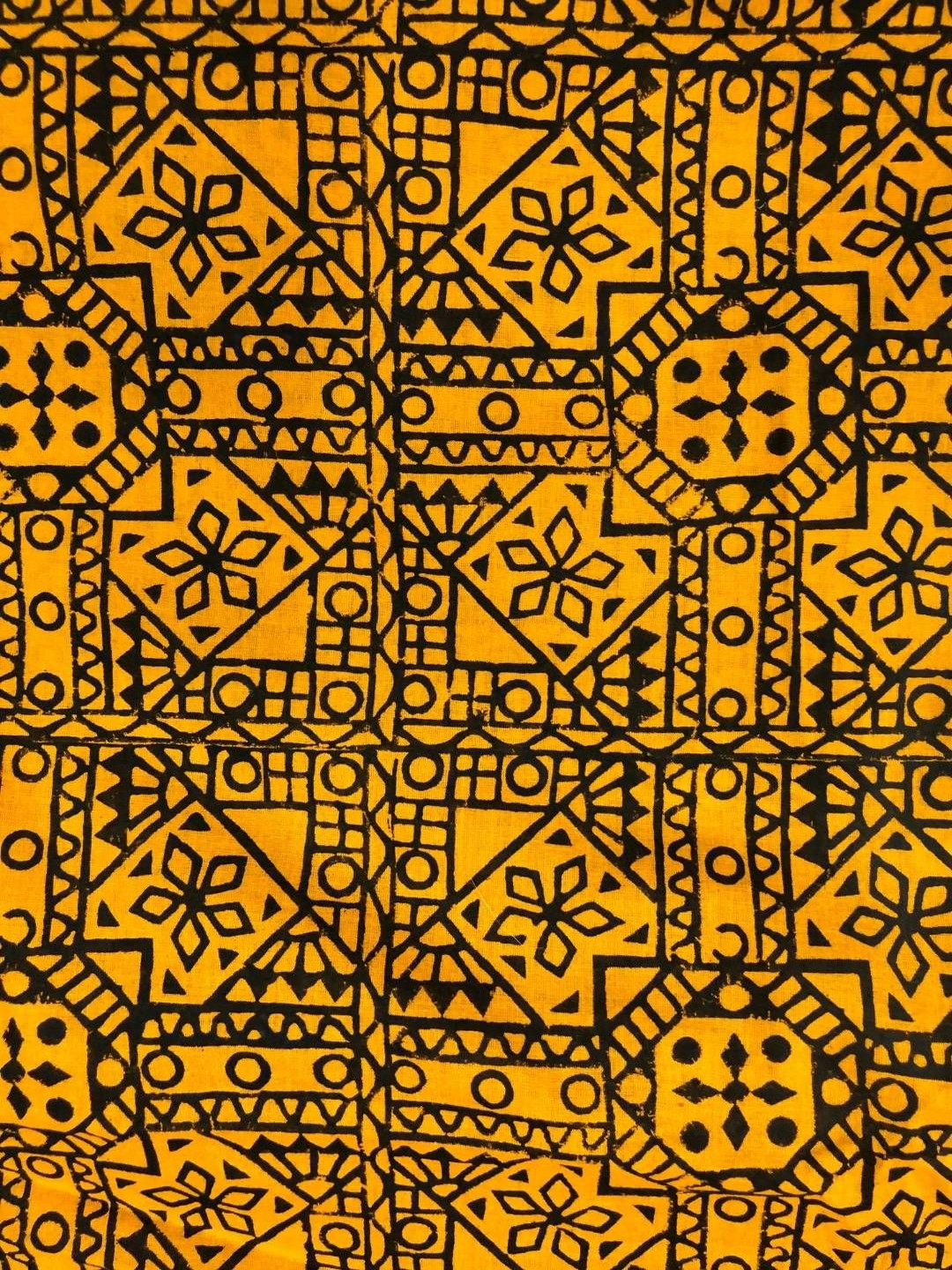 PALASH Geometric Printed Block Technique Pure Cotton Unstitched Dress Material