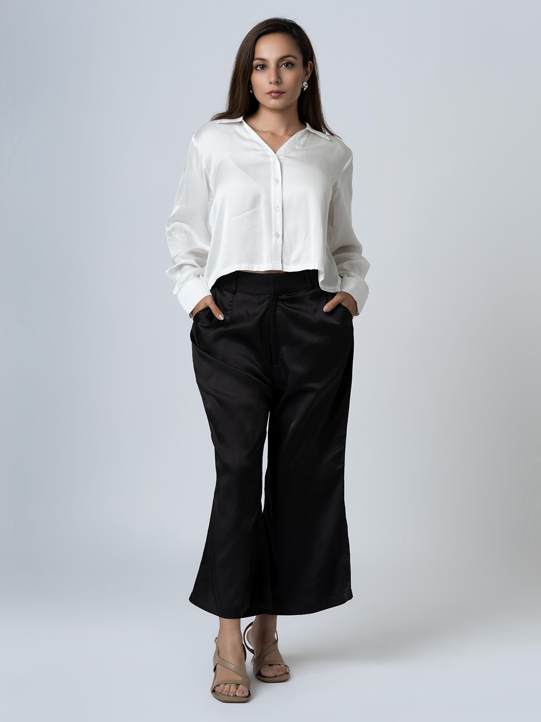 BOONS n PERKKS Women Regular Fit High-Low Crop Shirt