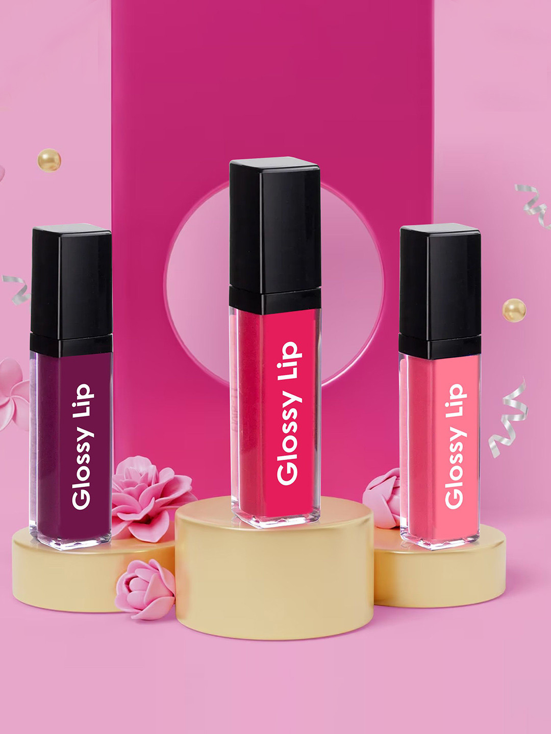 TILKOR Set Of 4 Smudge Proof Vibrant Matte Liquid Lipstick - 6 ml Each Rich Red