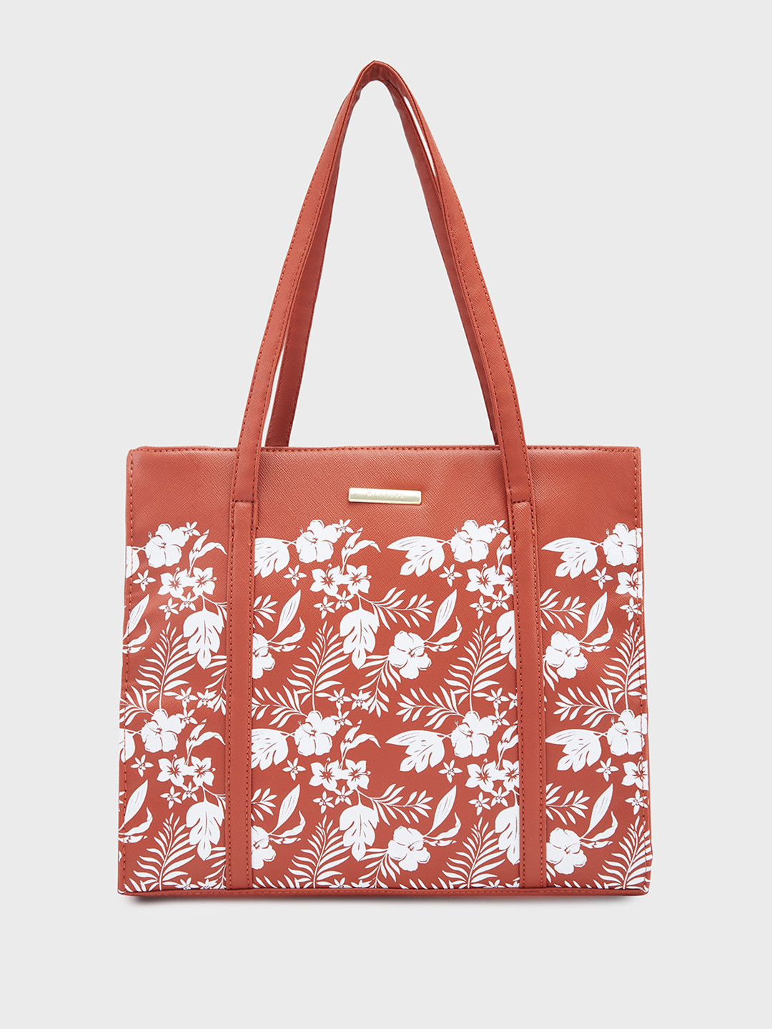 Caprese Lively Floral Printed Structured Shoulder Bag