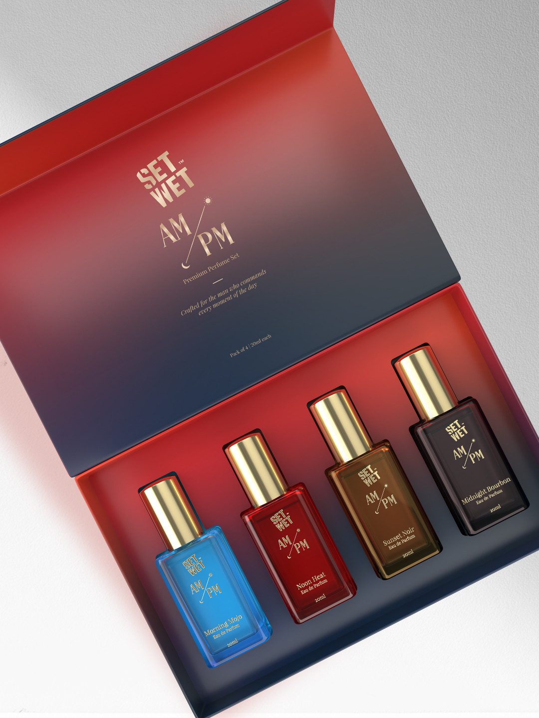Set Wet Set Of 4 Premium Long Lasting Eau De Parfum - 20 ml Each