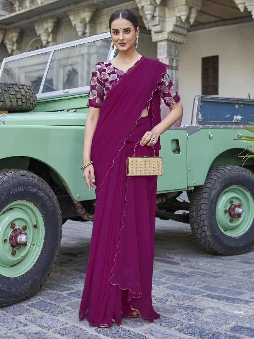 Upalksh Embroidered Kota Saree