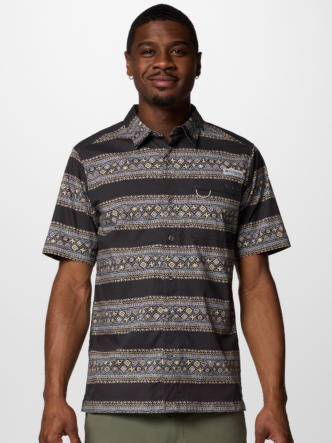 Columbia Men Classic Wild Cast Camp Casual Shirt