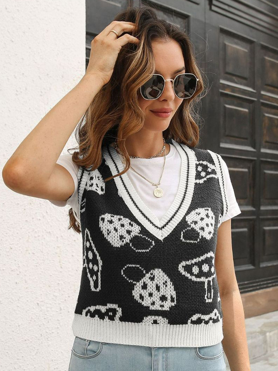 Oh Rare Women Sleeveless Sweater Vest