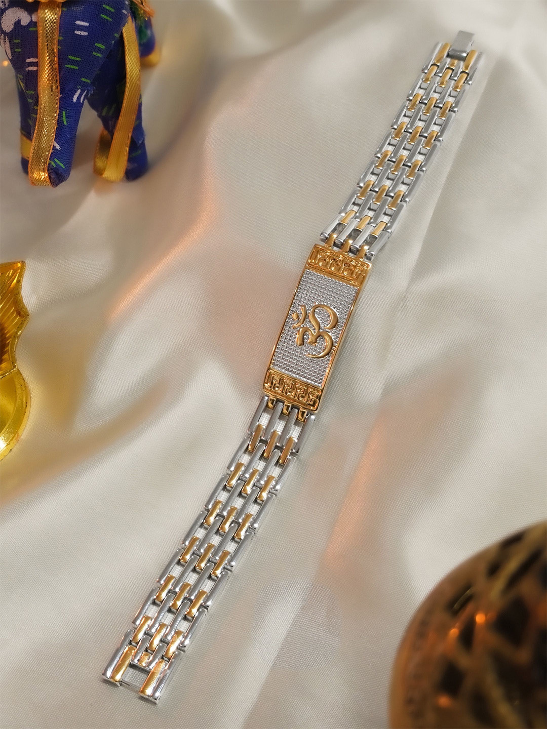 Japam Gold Plated Sarv Om Duotone Bracelet