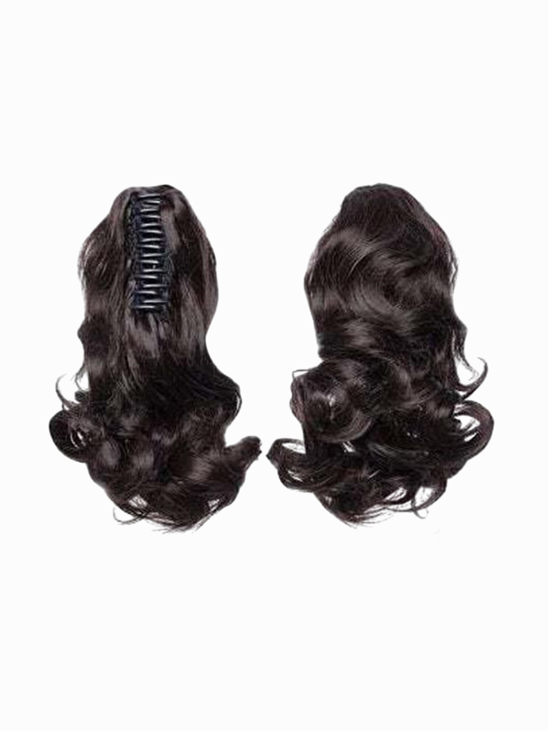 CRIBE Clip-In Ponytail Curly Hair Extension - Natural Brown - 20 Inch
