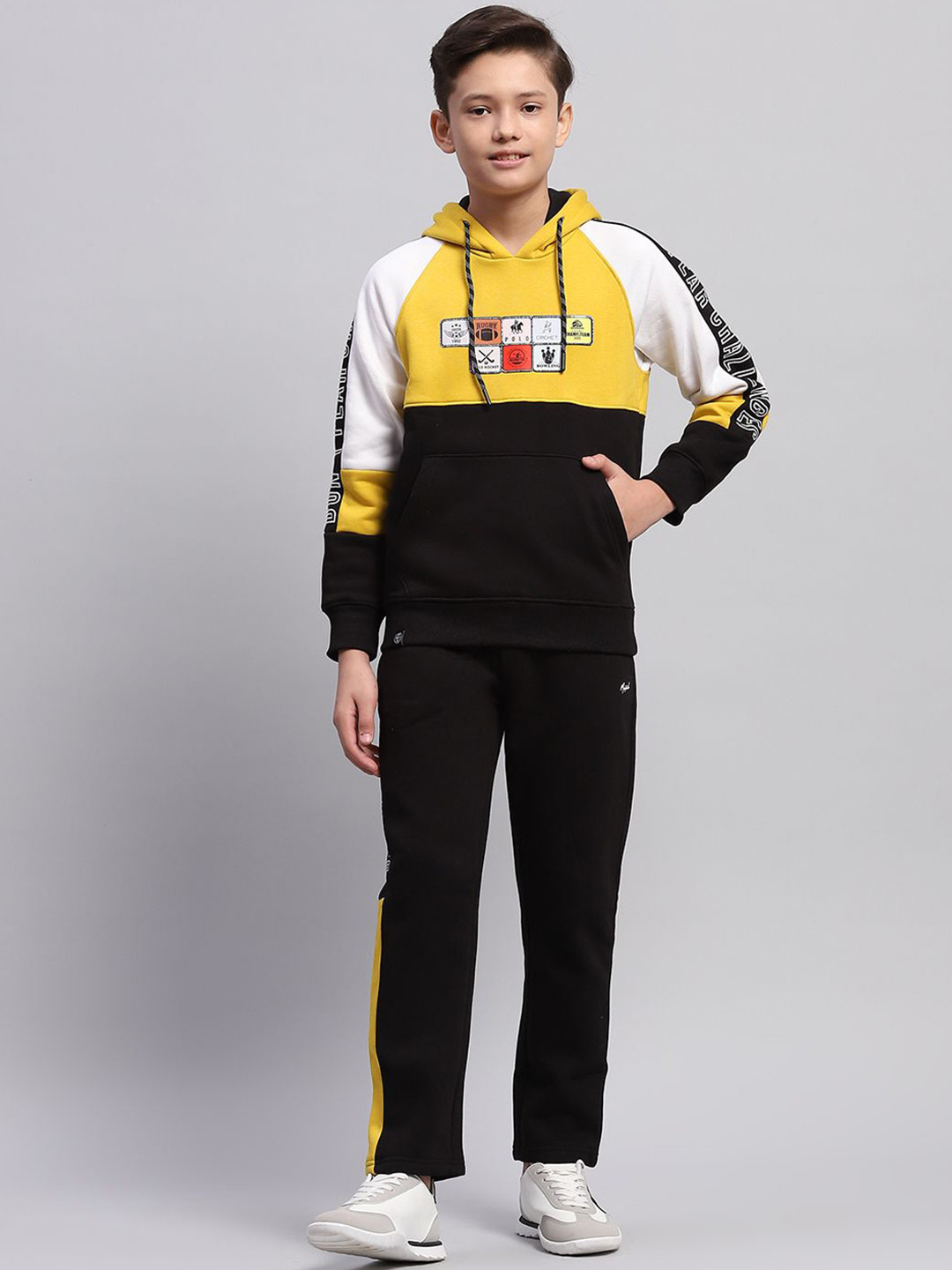 Monte Carlo Boys Printed Hooded Tracksuits