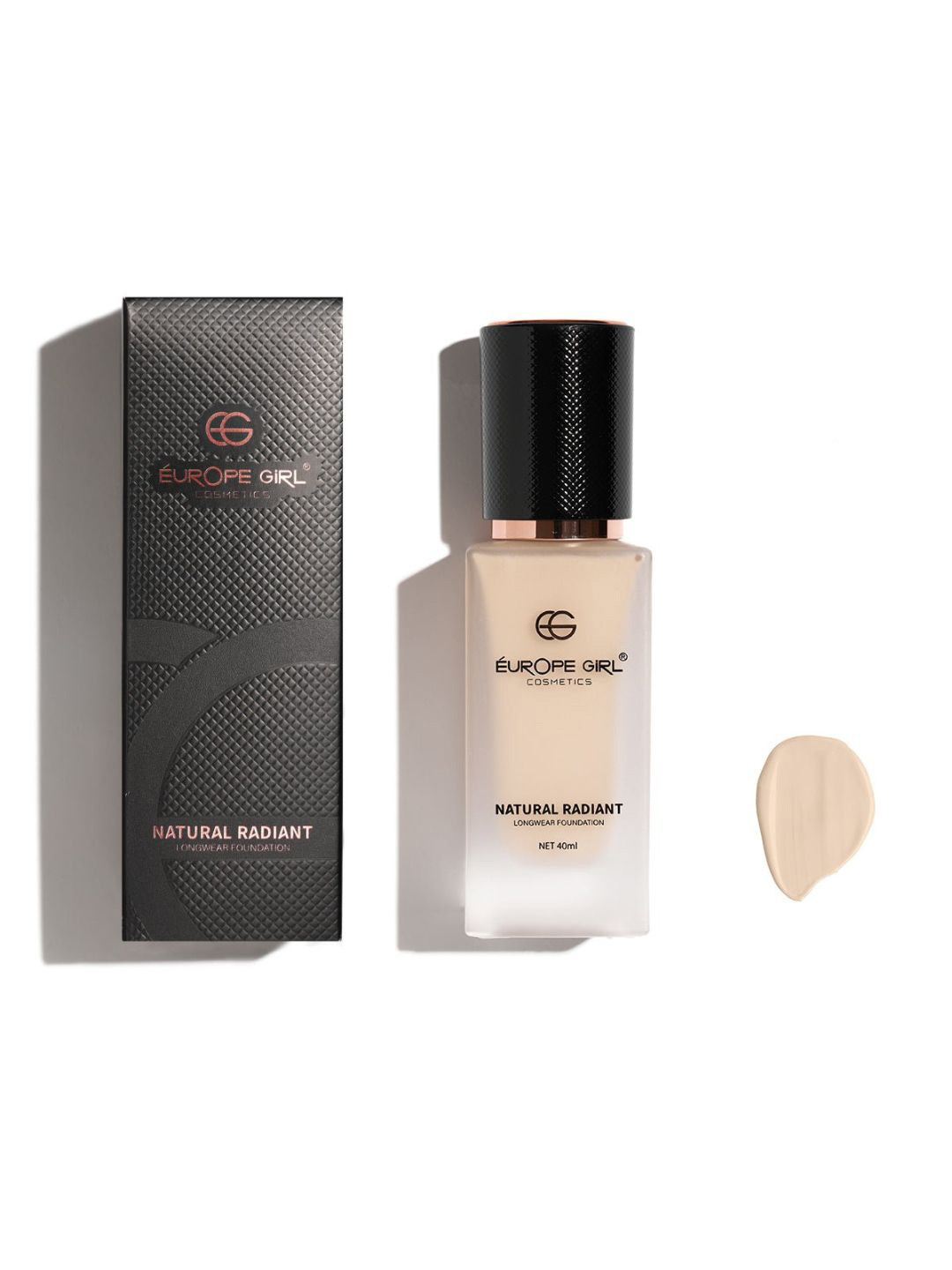 EUROPE GIRL Natural Radiant Longwear Foundation - 40ml - Ivory L1