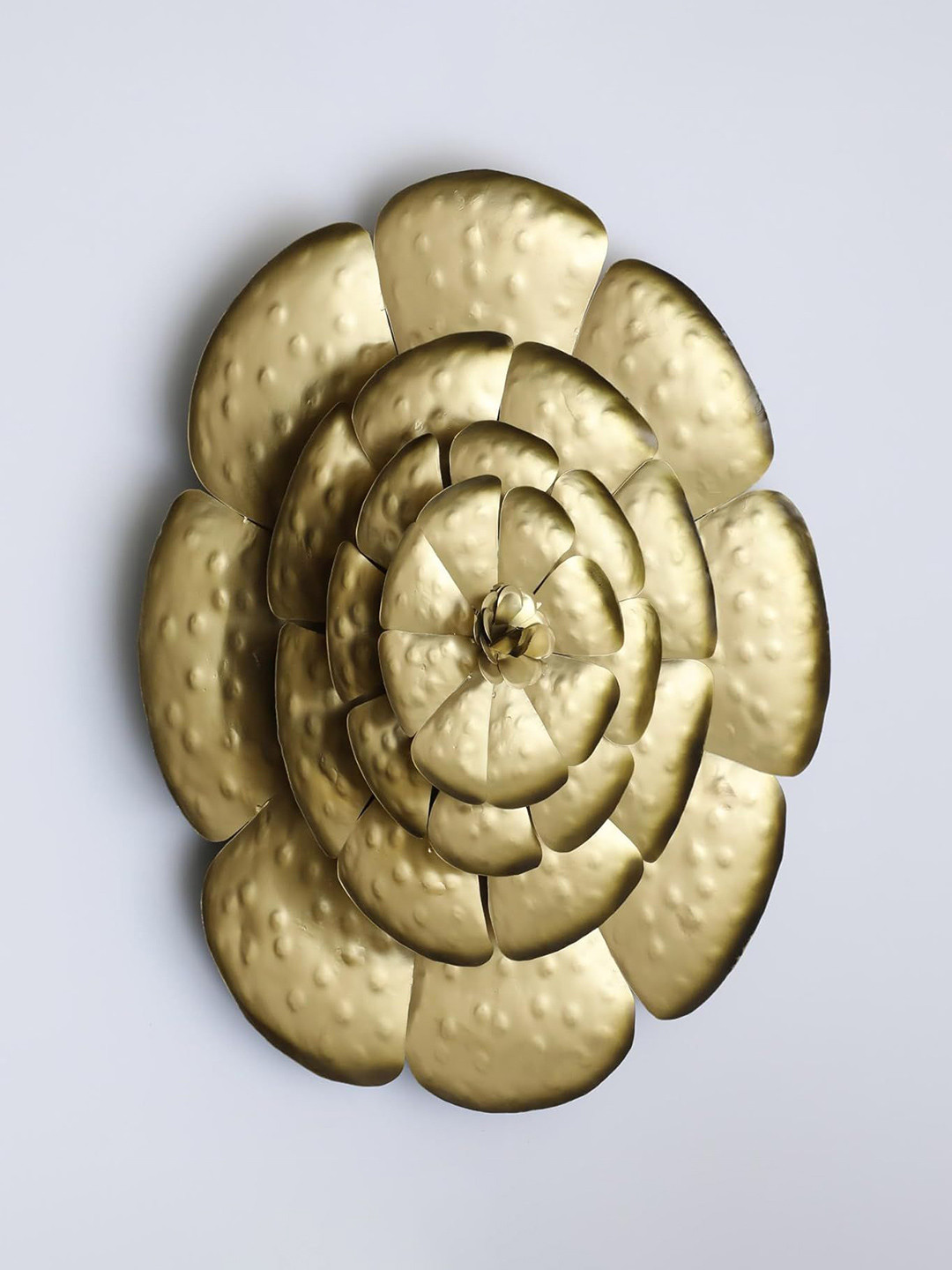 vedas F-Flower of Rain Metal Glossy Hanging Hall Floral Wall Decor-2.5In