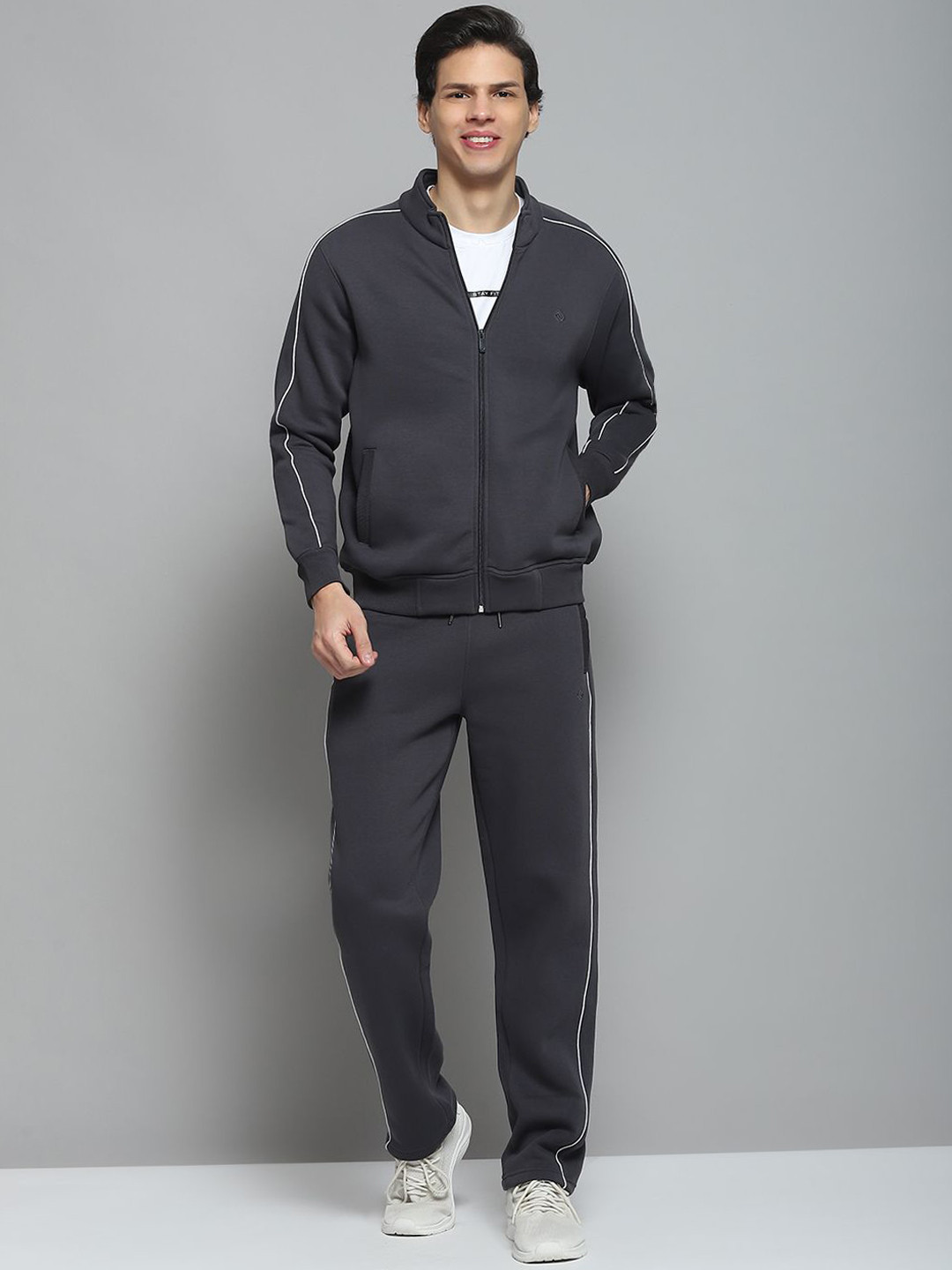 Cloak & Decker Men Mock Collar Tracksuits