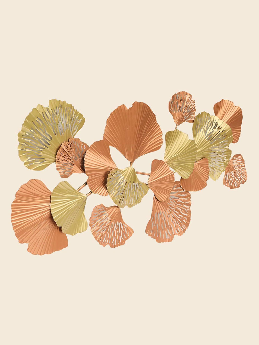 vedas Kiyo Leaf Metal Matte Hanging Hall Wall Hangings-25In