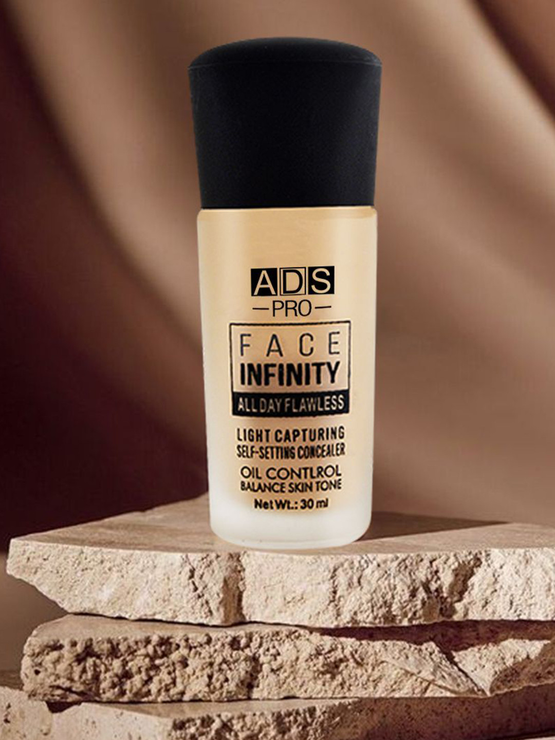 A.D.S Face Infinity Long Lasting Liquid Foundation-30ml-Shade 02