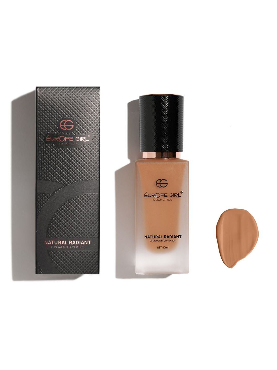 EUROPE GIRL Natural Radiant Longwear Foundation - 40ml -Cocoa Deep D3