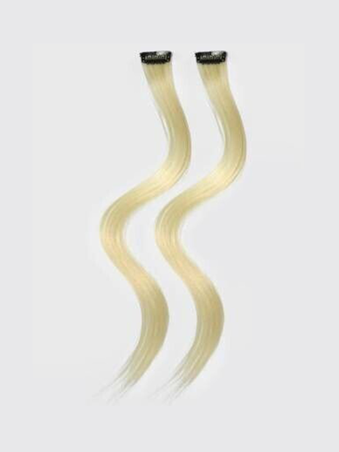 CRIBE Set Of 4 Clip-In Straight Colored Strand Hair Extension - Golden - 22 Inch
