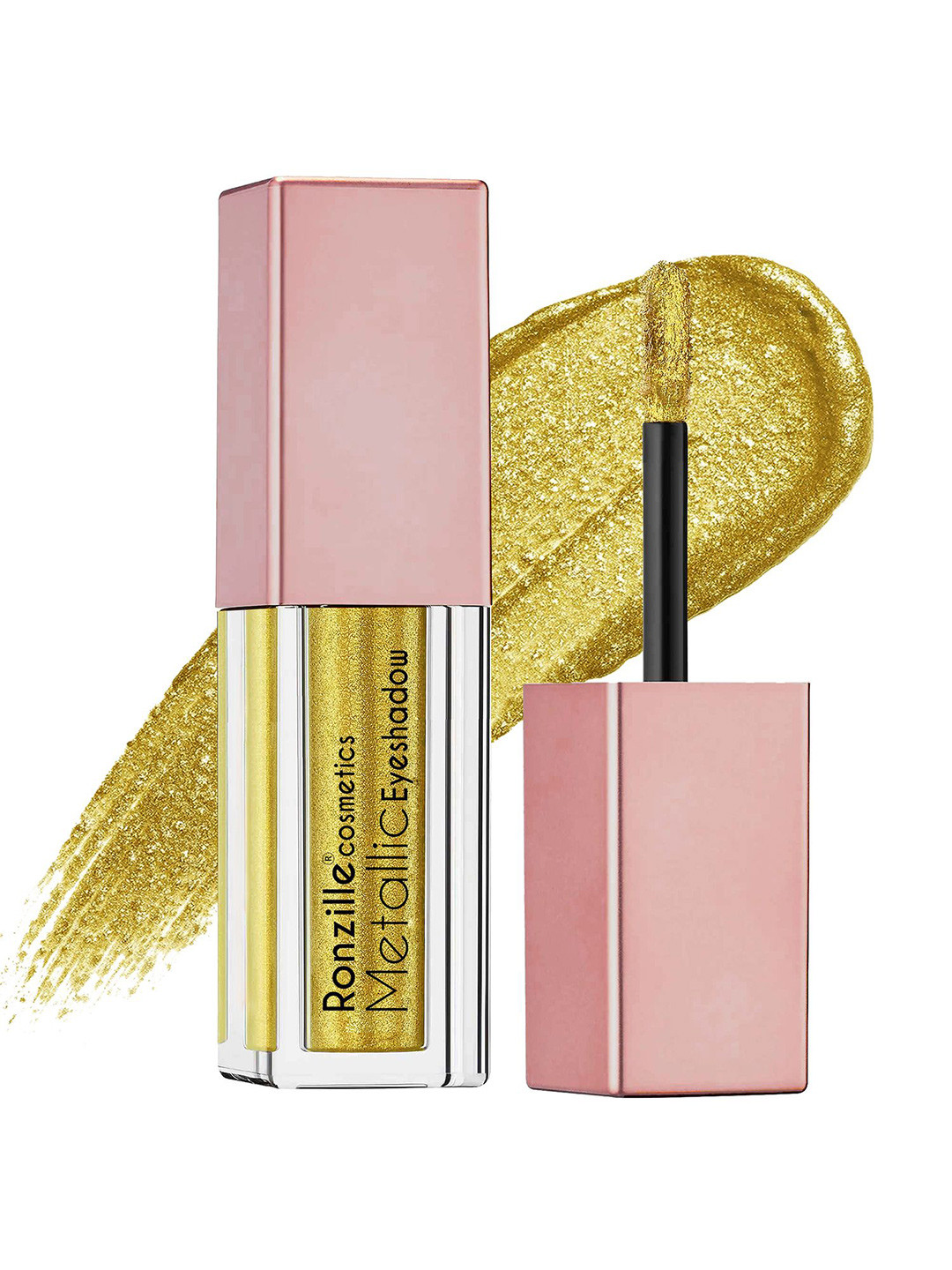 Ronzille Metallic Long Lasting Glitter Liquid Eyeshadow 5 ml - Golden 01