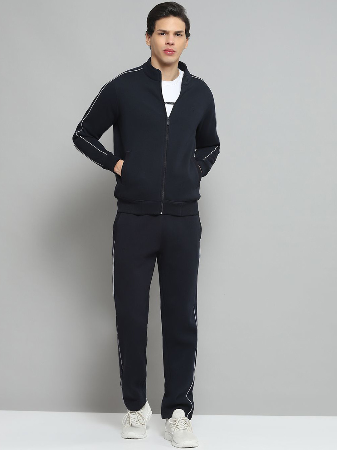 Cloak & Decker Men Mock Collar Tracksuits