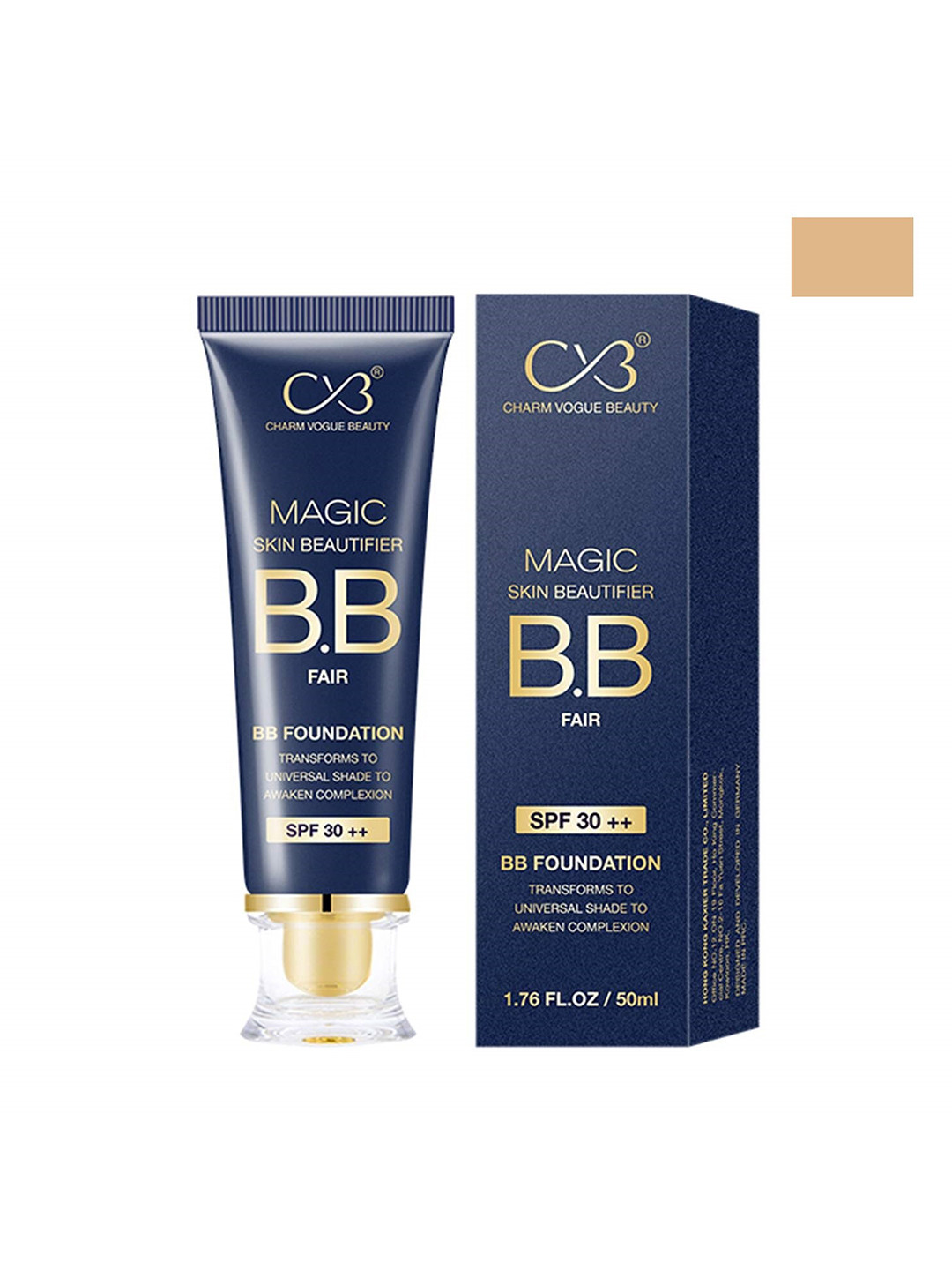 CVB Magic Skin Beautifier SPF 30++ Hydrating Fair BB Foundation 50ml - Shade 04