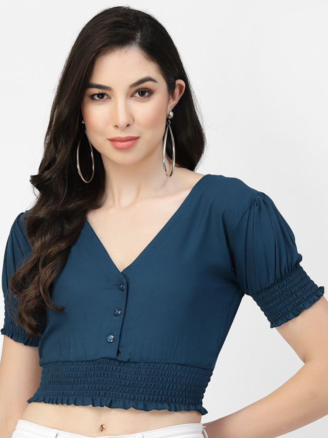 DELIS Women Fitted Crop Top