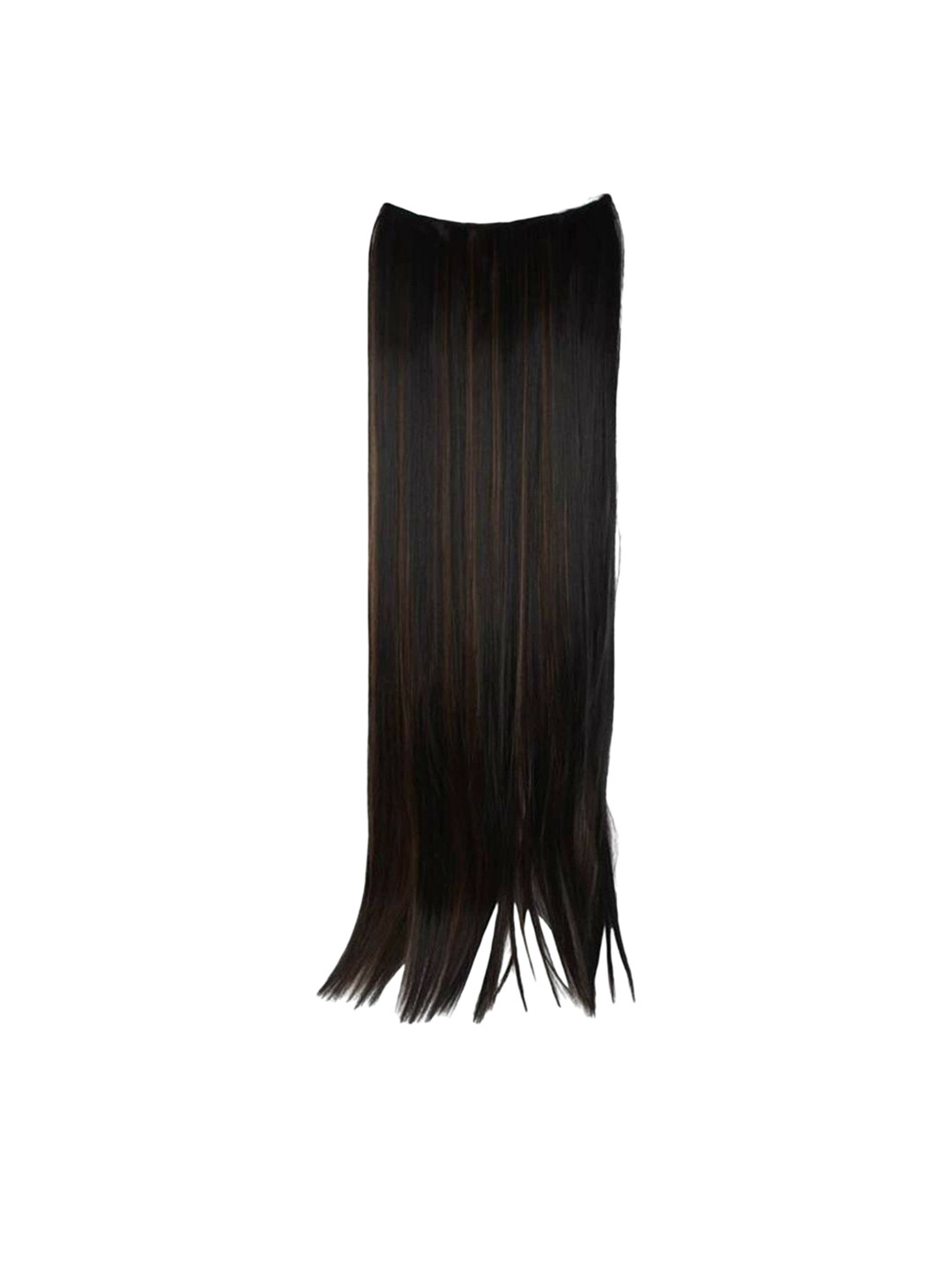 CRIBE Clip-In Straight Locks Highlight Hair Extension - Black With Gold - 22 Inch