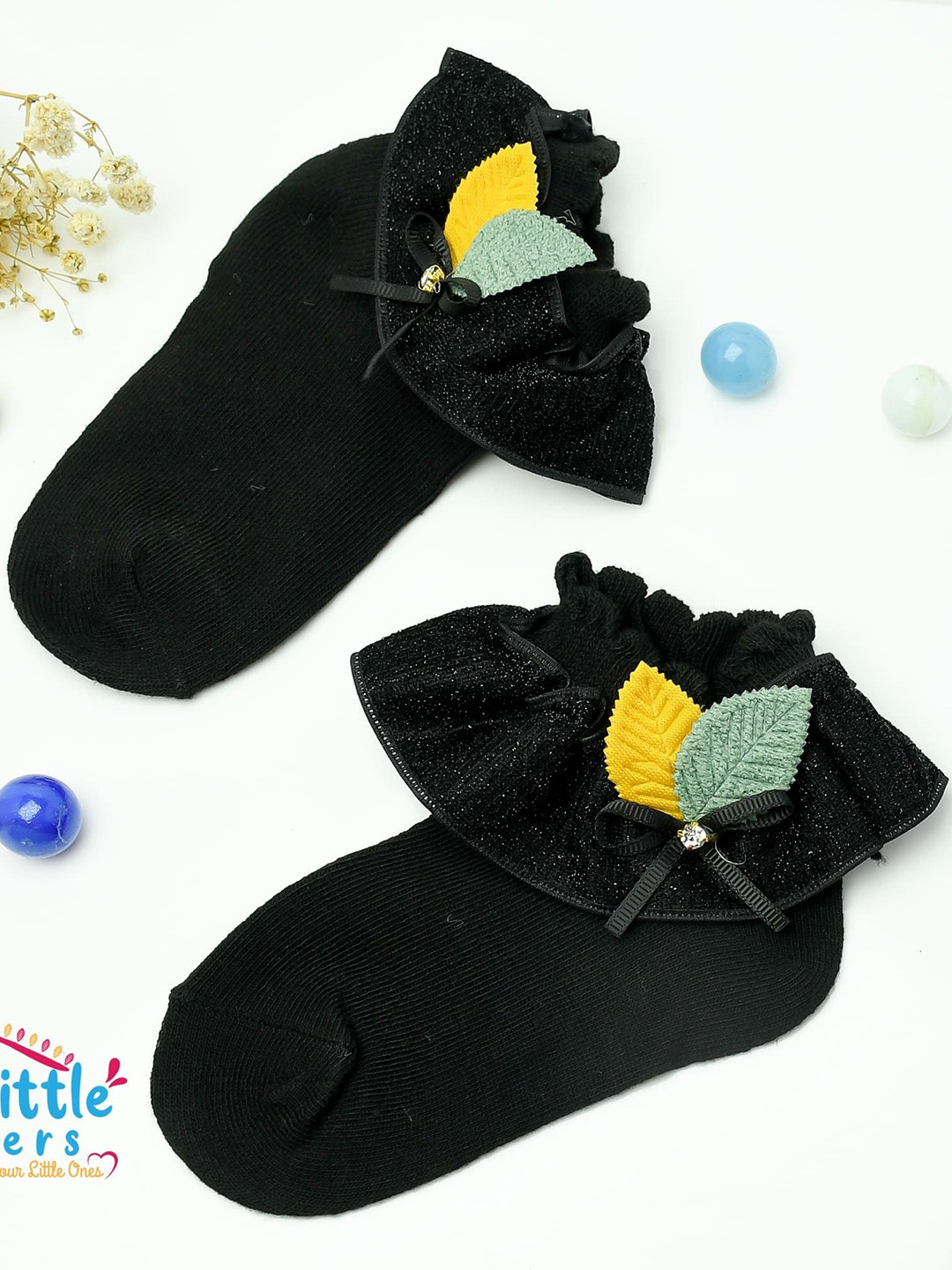 The Little Lookers Kids Patterned Cotton Ankle-Length Socks