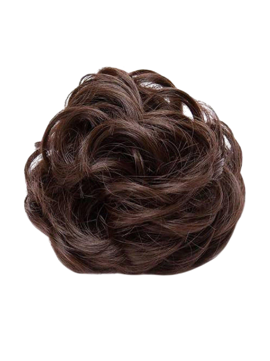 CRIBE Halo Wavy Bun Hair Extension - Brown- 5 Inch