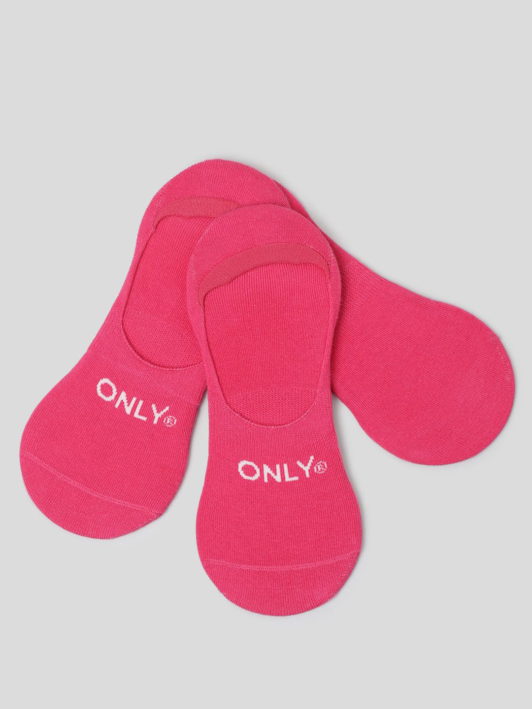 ONLY Women Pack Of 3 Cotton Shoe Liner Socks