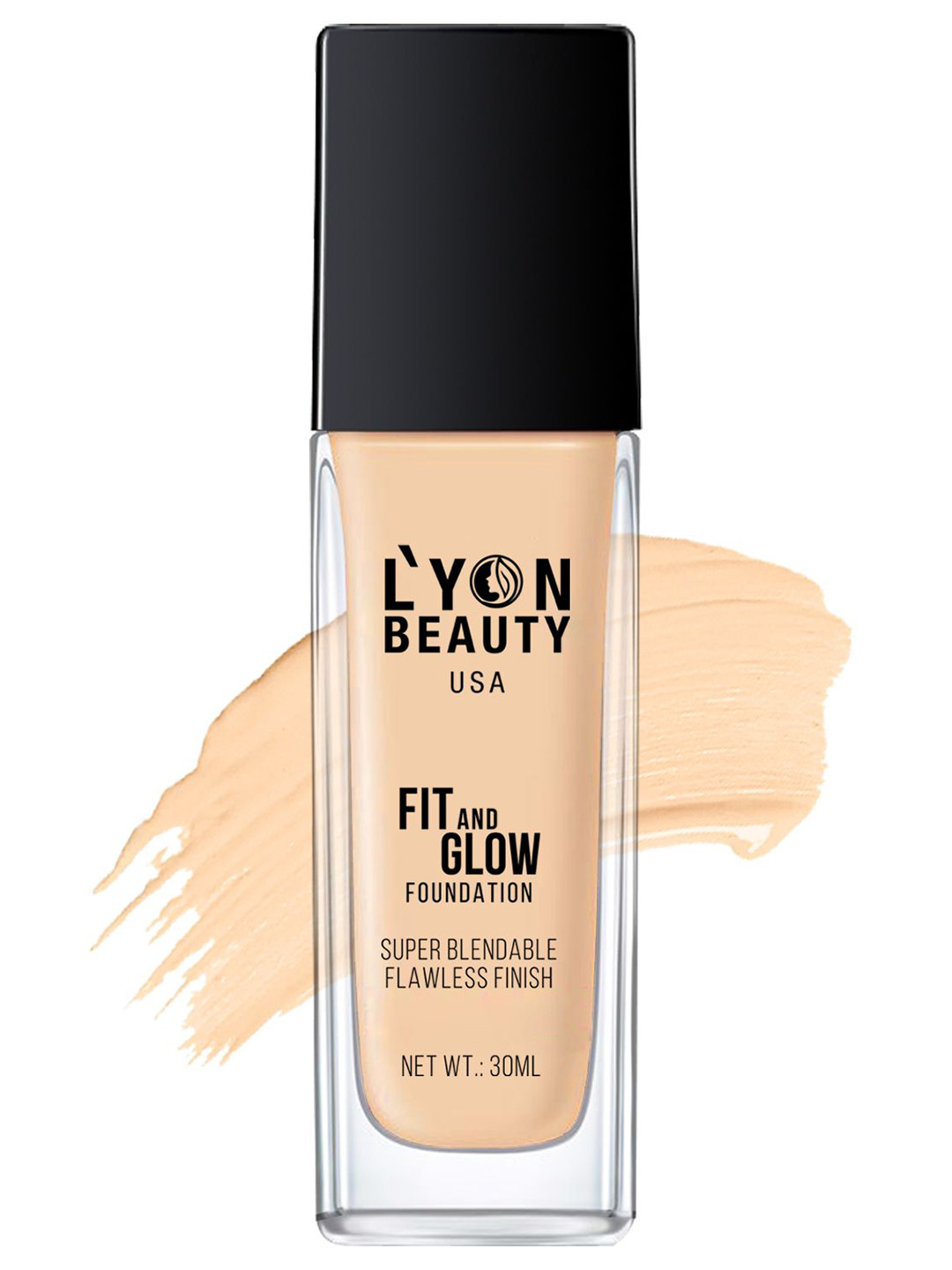 Lyon Beauty USA Fit & Glow Foundation- 30ml- 01 Ivory Rose
