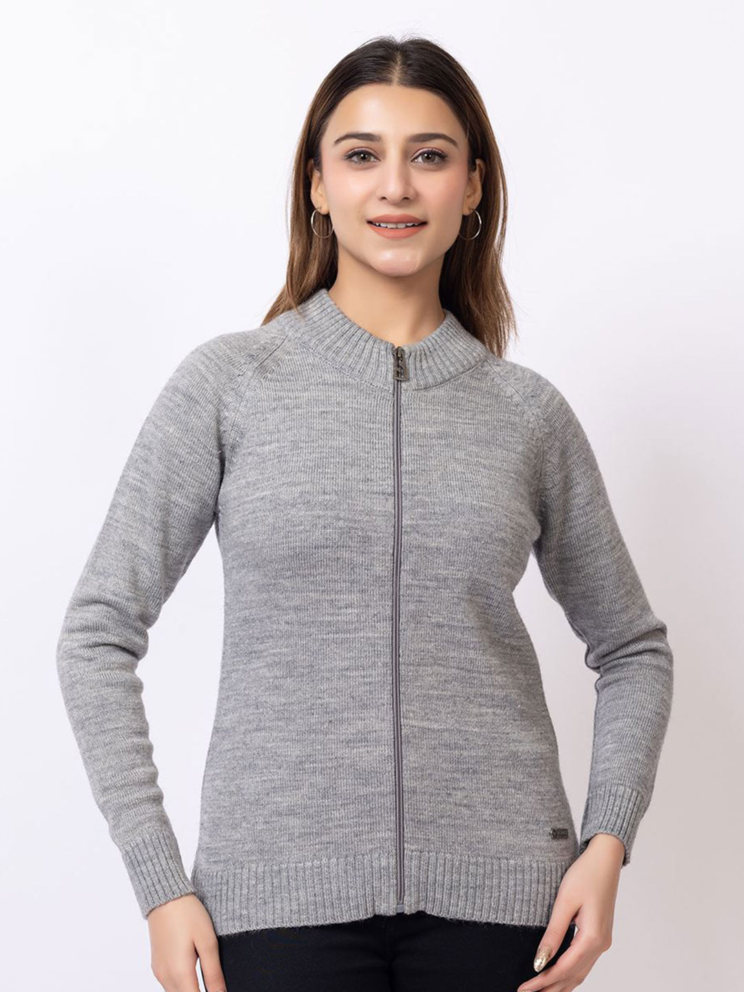 TWENTY ME Women Cardigan with Zip Detail Detail