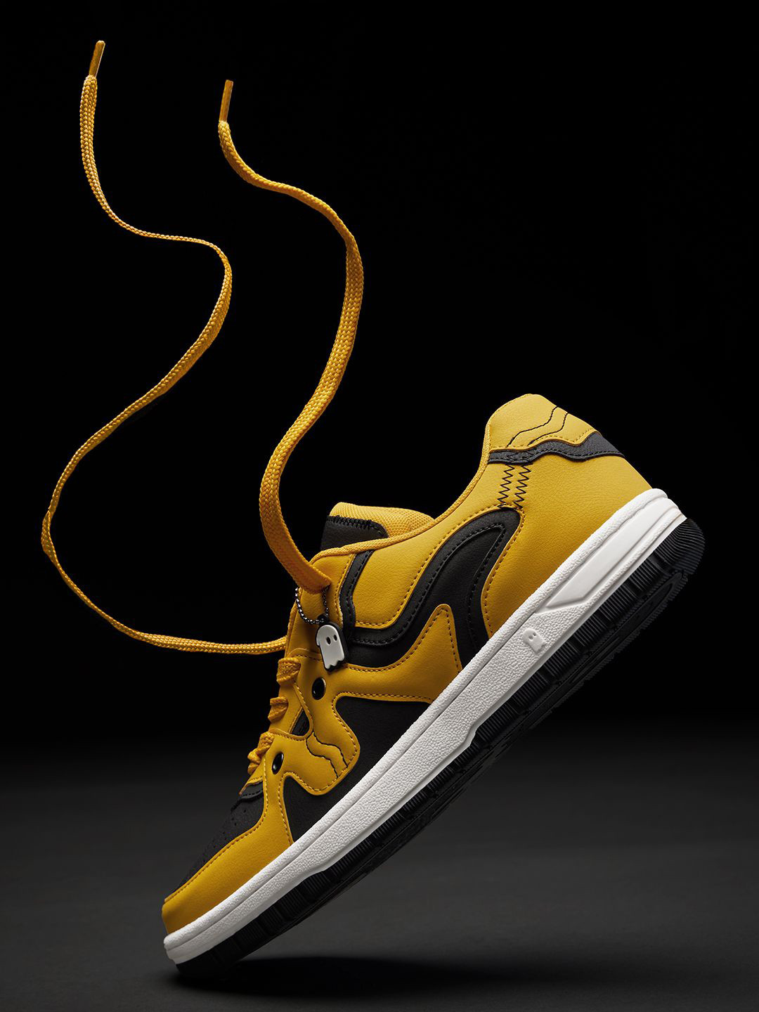 The Souled Store Men Urban Blaze Bumblebee Colourblocked PU Sneakers