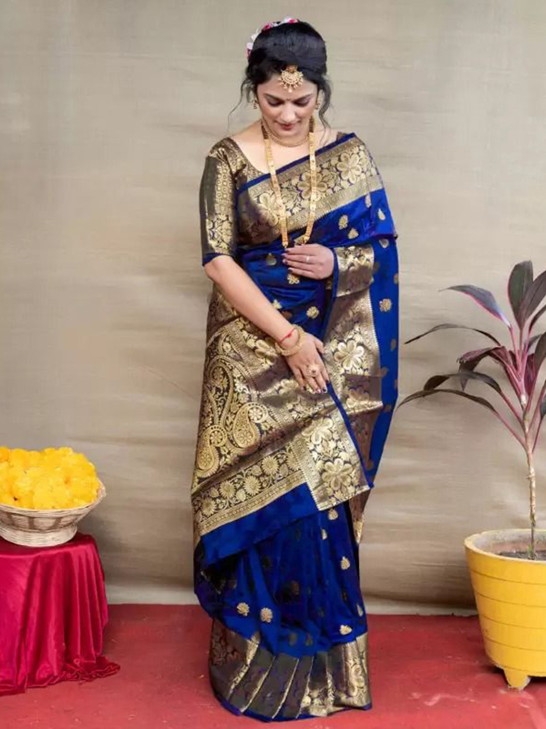 Florence Woven Design Kanjeevaram Saree