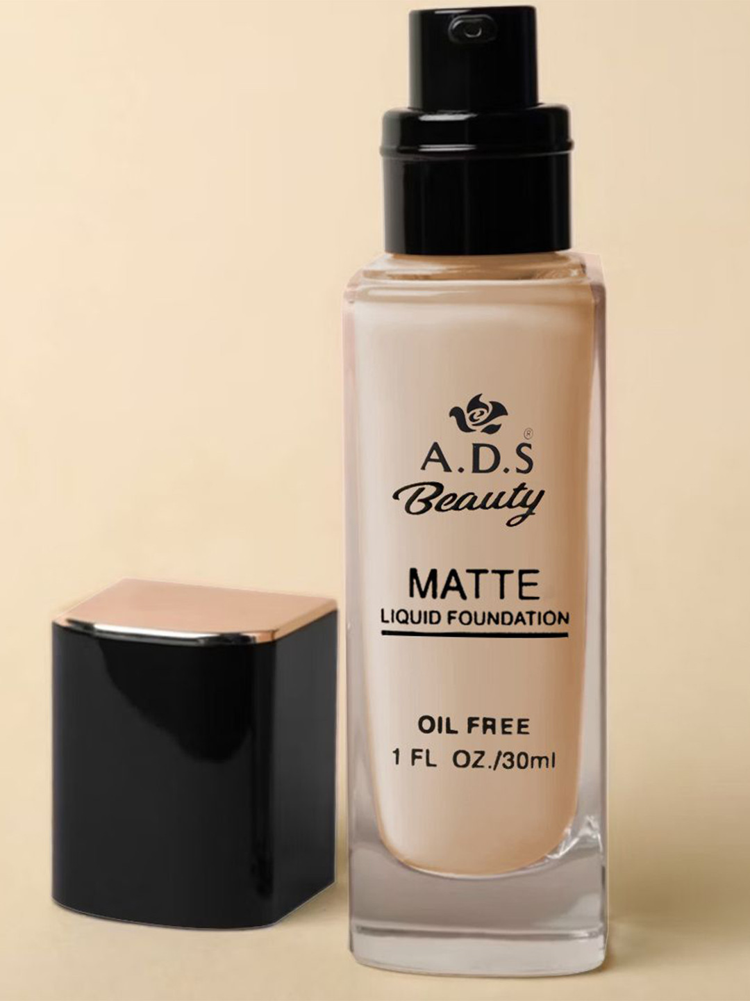 A.D.S Matte Weightless Effect & Long Lasting Liquid Foundation-30ml-Shade-01