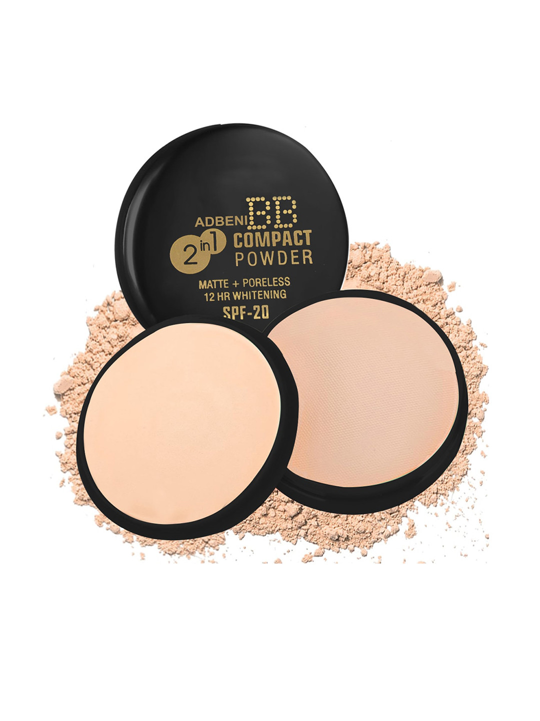 Adbeni 2-In-1 BB Matte Compact Powder SPF 20 - 15g - AC1145