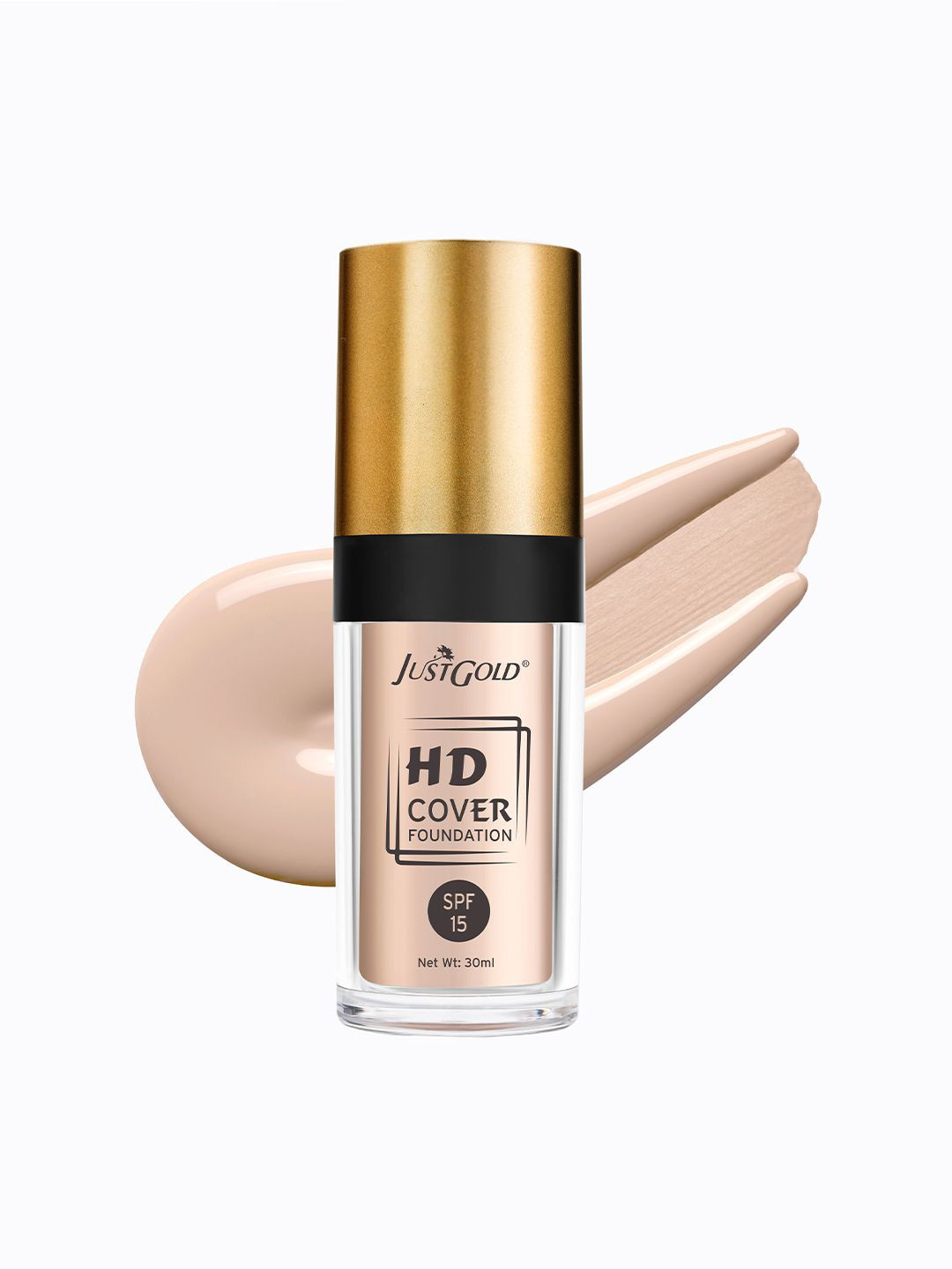 JUSTGOLD HD Cover Foundation With SPF 15 - 30 ml - Butterscotch 02