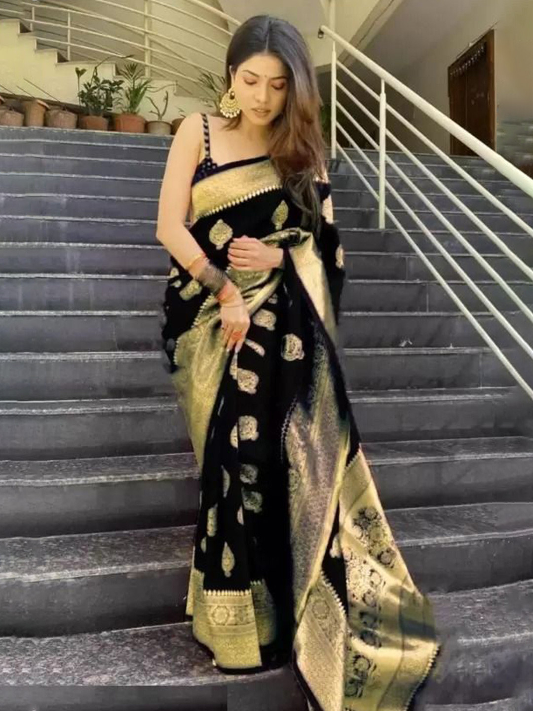 Florence Woven Design Kanjeevaram Saree