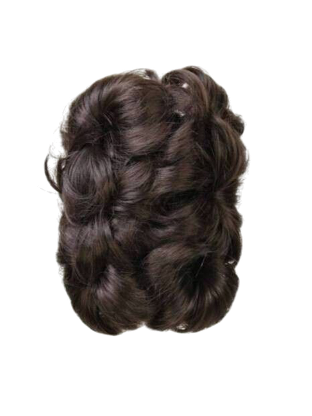 CRIBE Curly Bun Hair Extension - Natural Brown - 6 Inch
