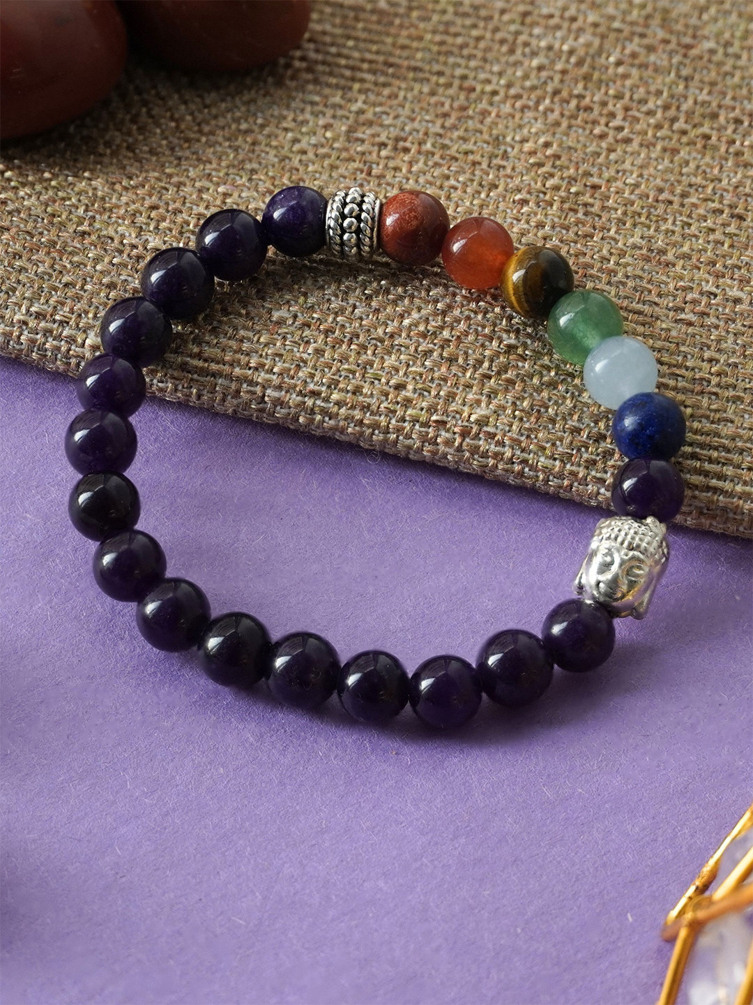 Japam Amethyst x Seven Chakra Buddha Band
