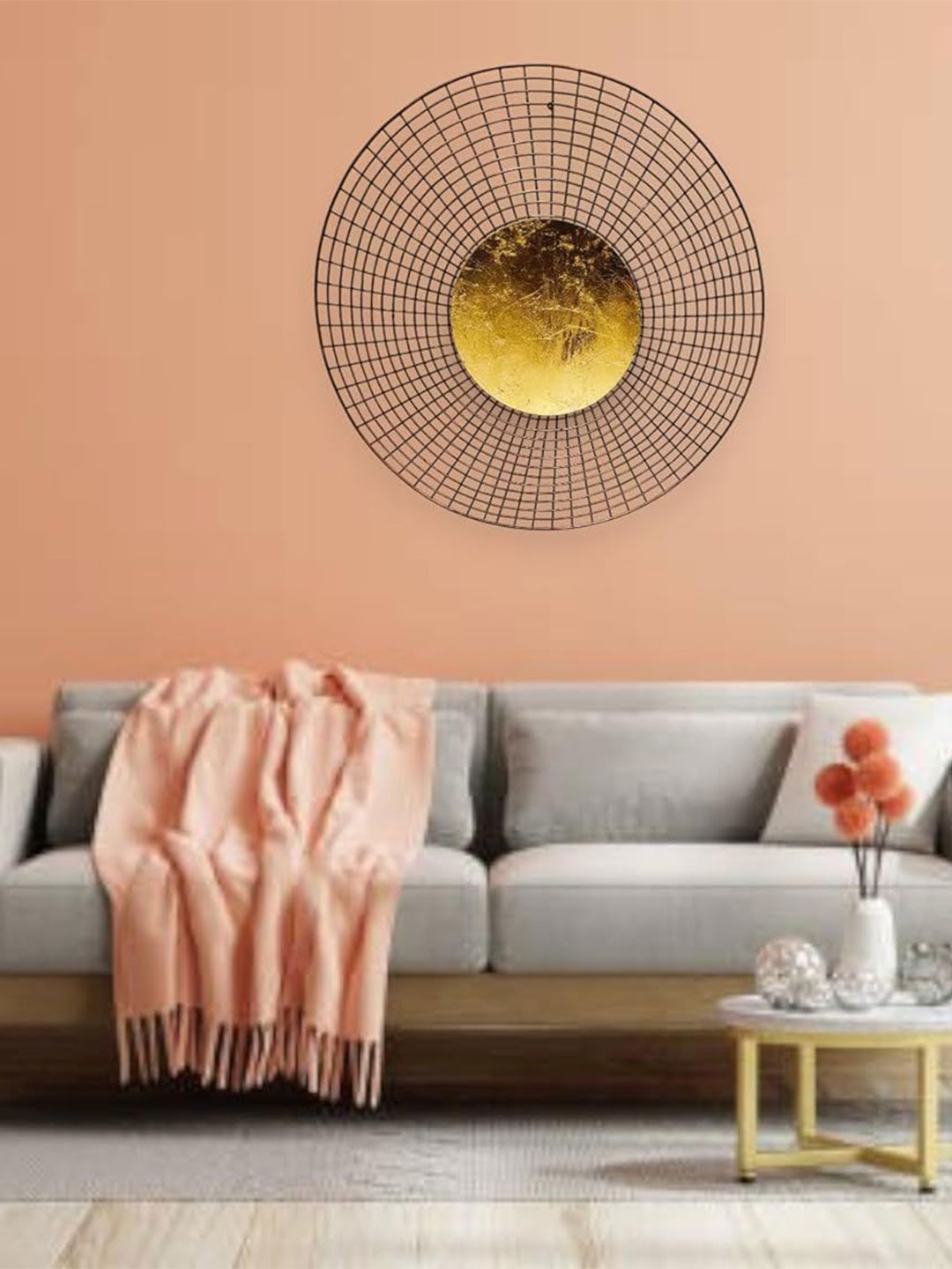 vedas Midnight Marquee Metal Matte Hanging Hall Wall Hangings-23In