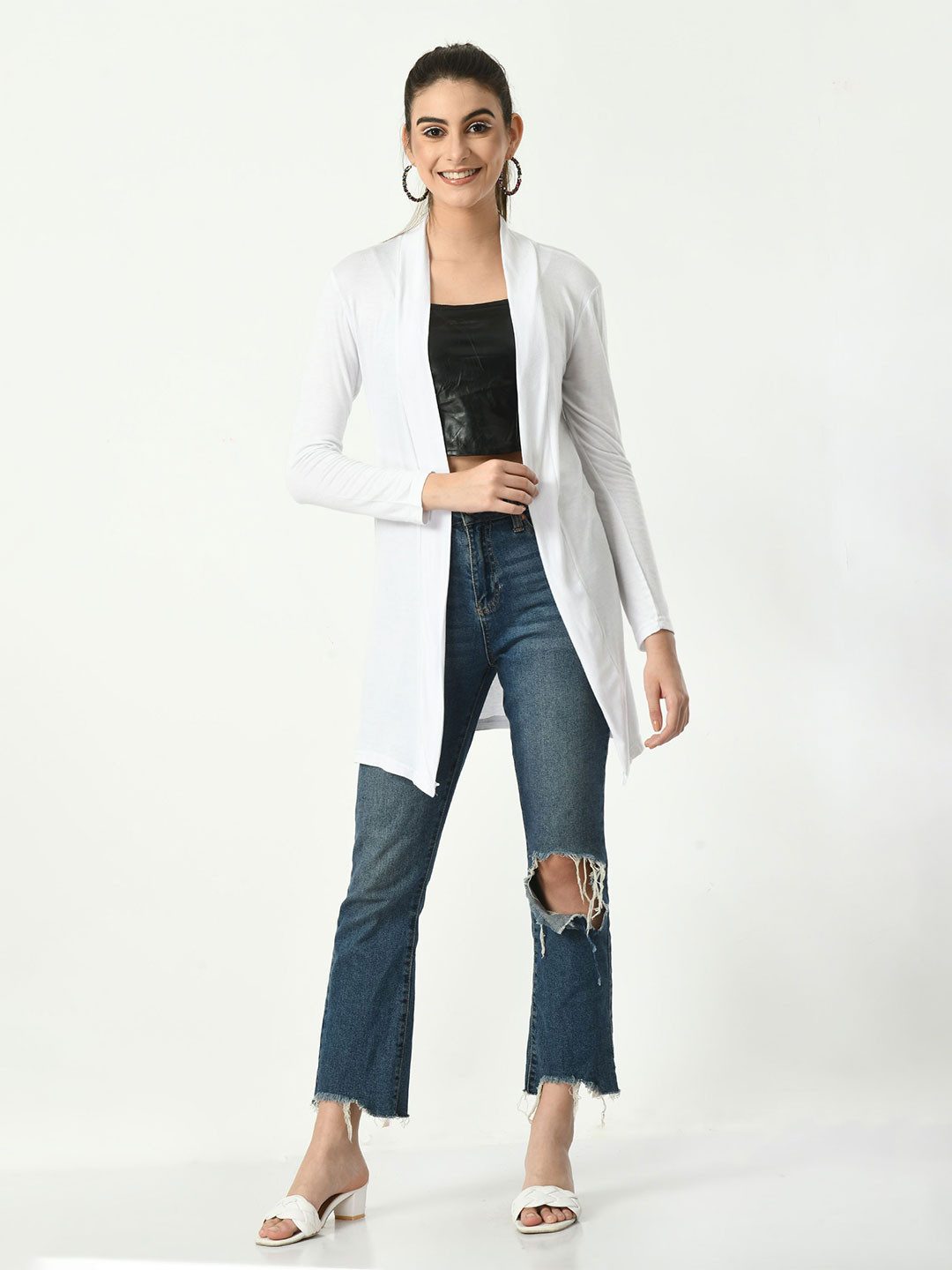 RAYWARE Women Longline Shrug