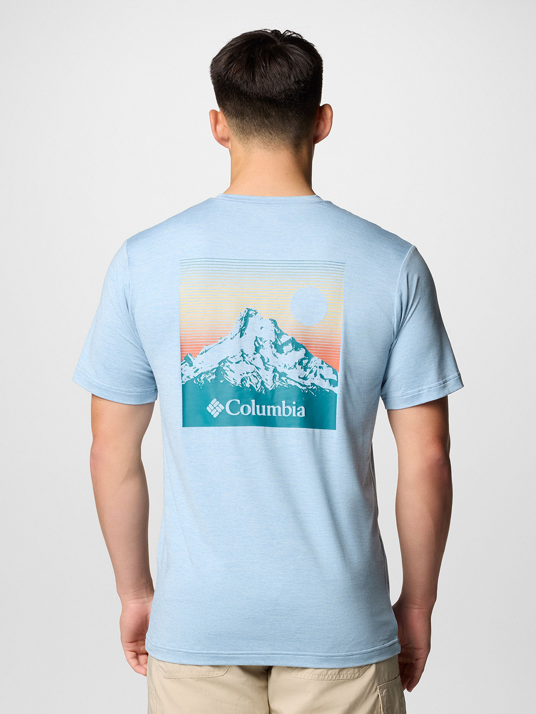 Columbia Men Slim Fit Round Neck Casual Kwick Hike Graphic T-shirt