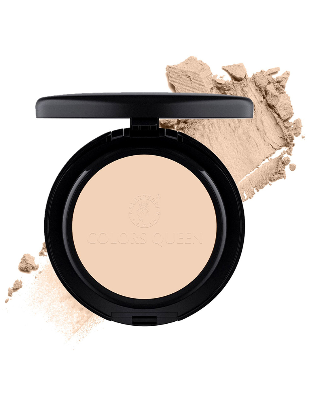 Colors Queen Luminous Silk Oil Free Compact Powder - 10g - Creamy Beige 02