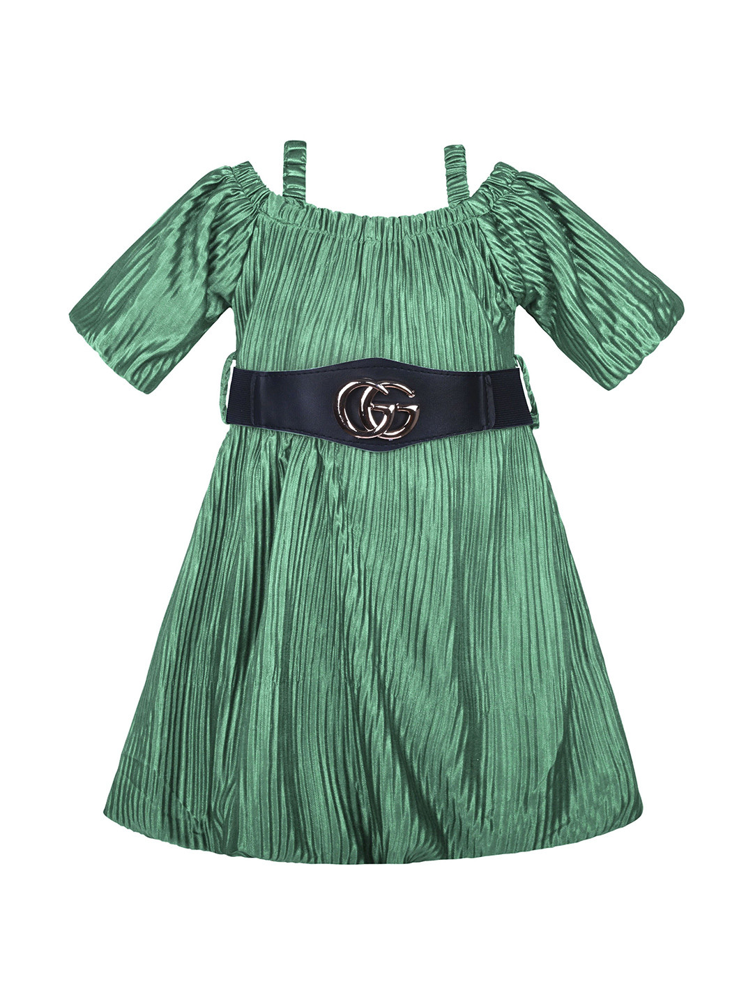 Wish Karo Polyester Boat Neck A-Line Dress