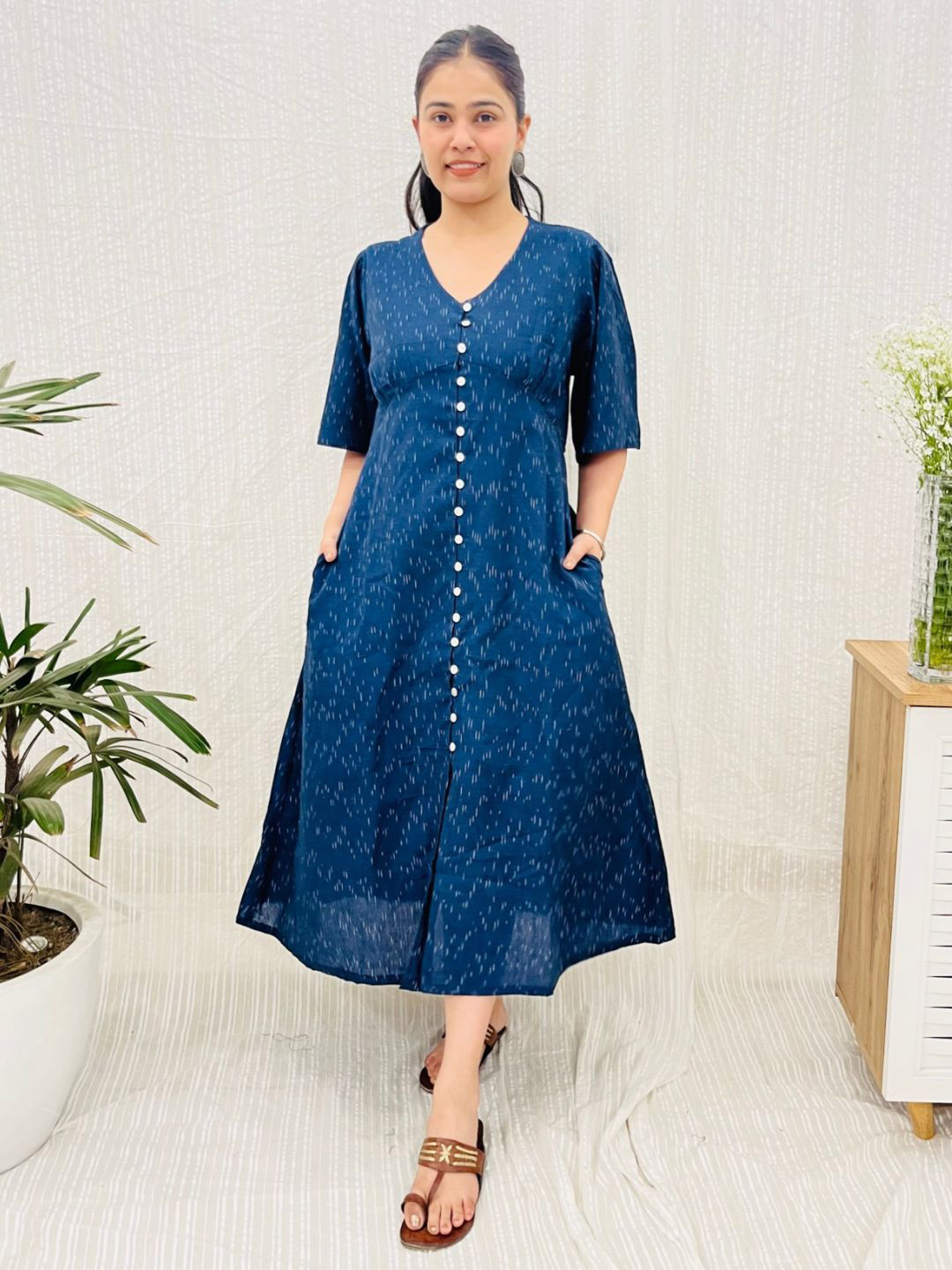 Bohemian Dream Ikat Aline Shirt Dress