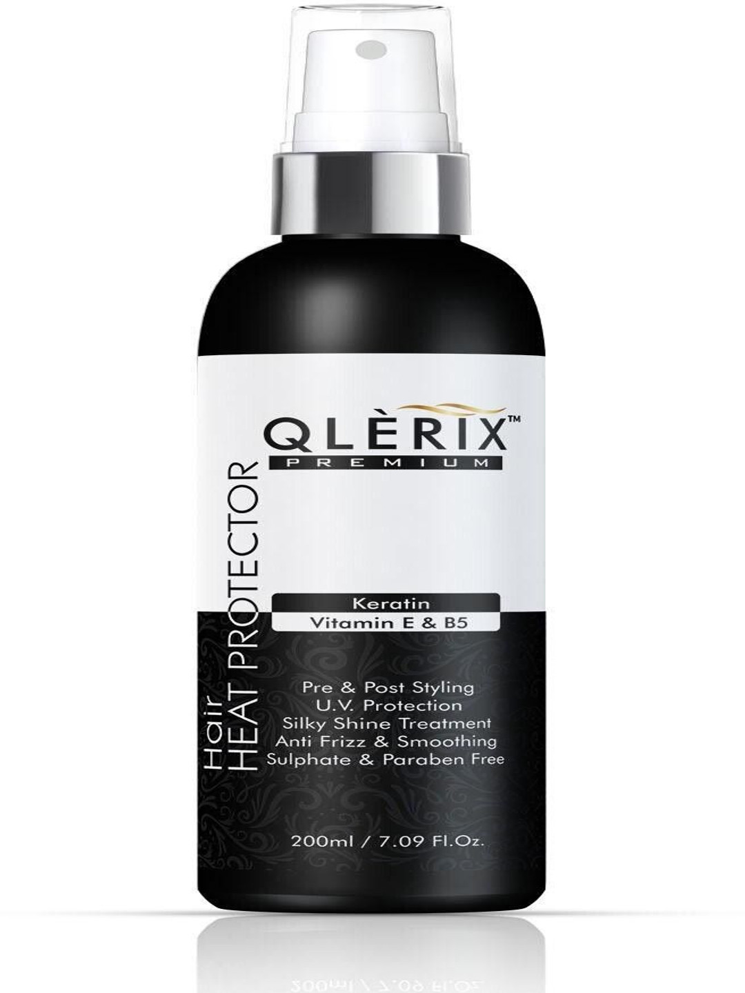 QLERIX Hair Heat Protector With Keratin - Vitamin E & B5 - 200 ml