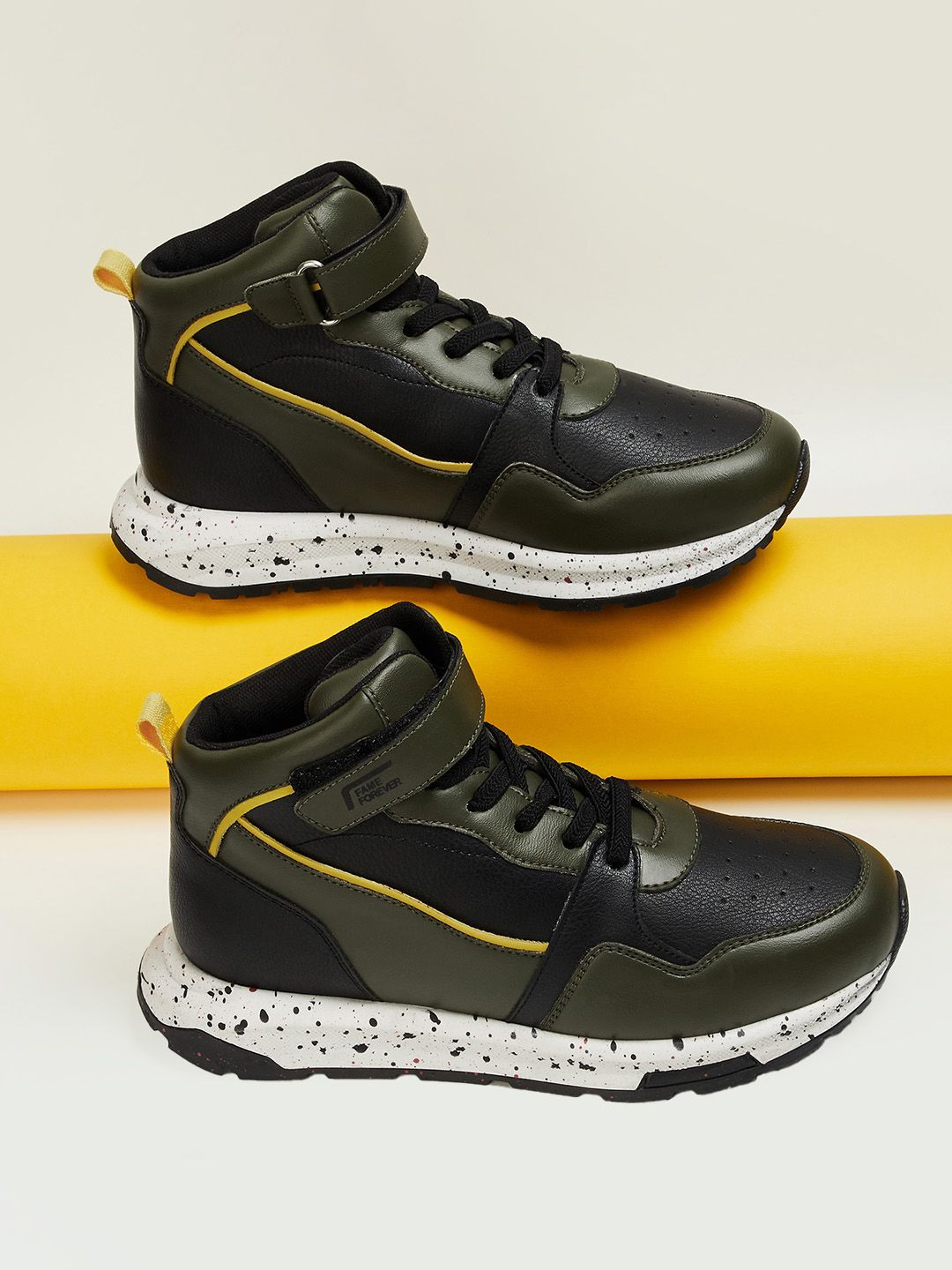 Fame Forever by Lifestyle Boys Colourblocked Lace Up Boots