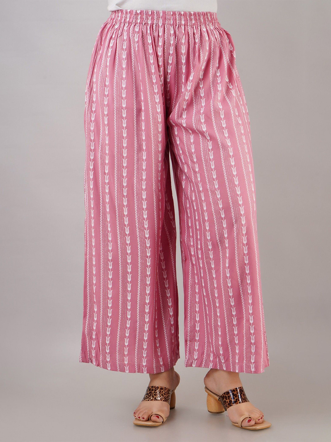 NYPA Women Printed Flared Palazzo