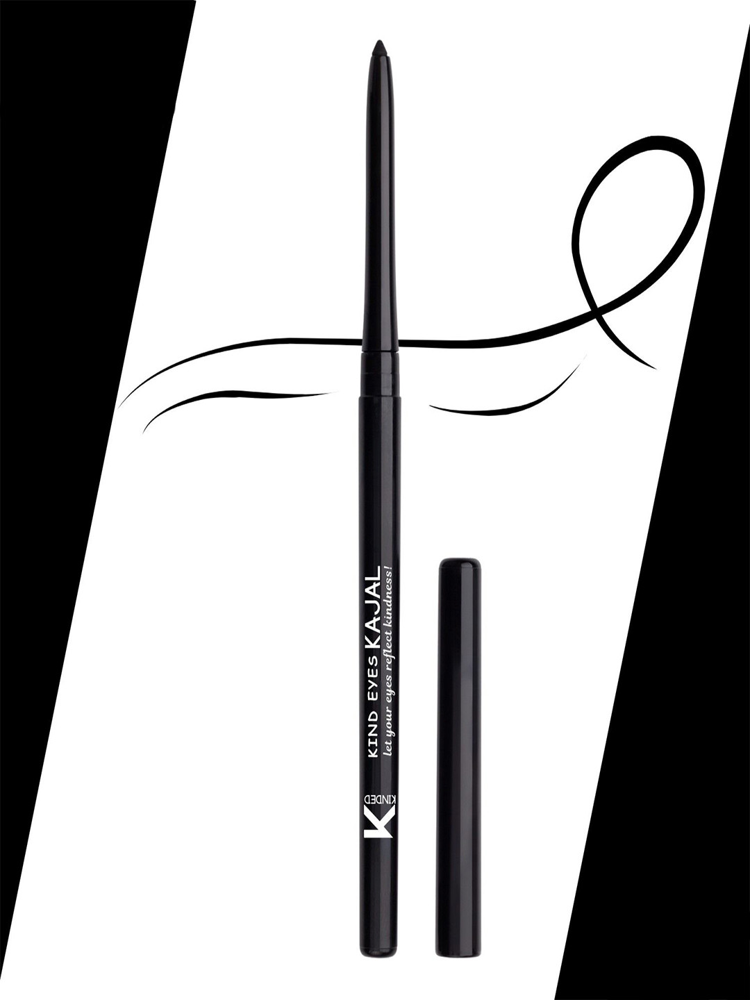 KINDED Kind Eyes 3-in-1 Waterproof Long Stay Kajal with Shea Butter - Boundless Black 01